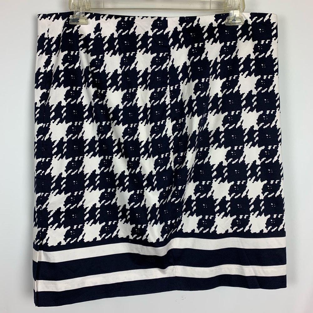 NWT The Limited Lexie Fit Skirt Pencil Navy Print